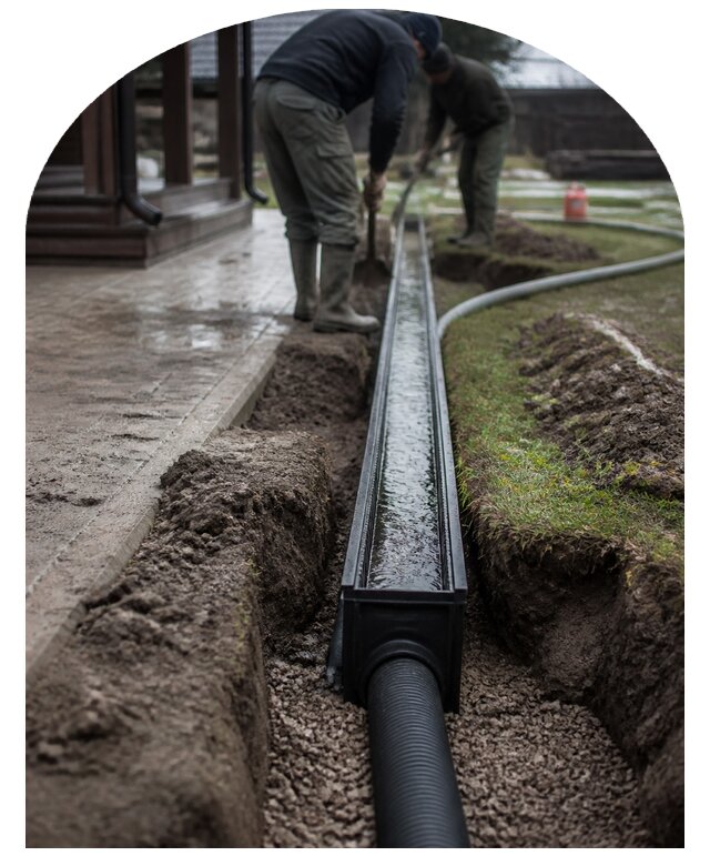 Водоотвод с участка в Крымске по цене от 4663 р. | Метпроект-Крм